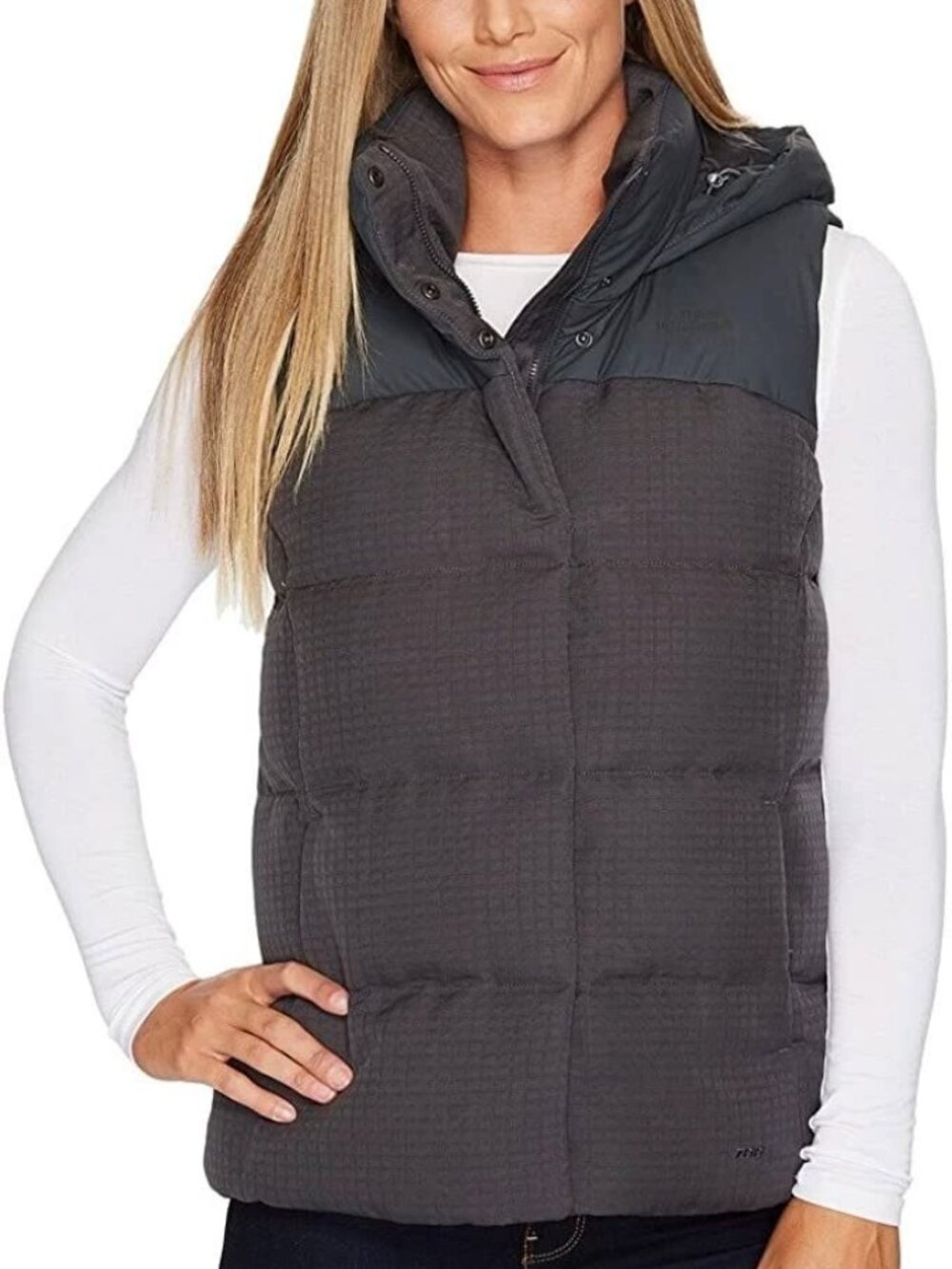 NWT North Face Women's Novelty Urban Explore Nuptse Vest in Asphalt Grey Size XS